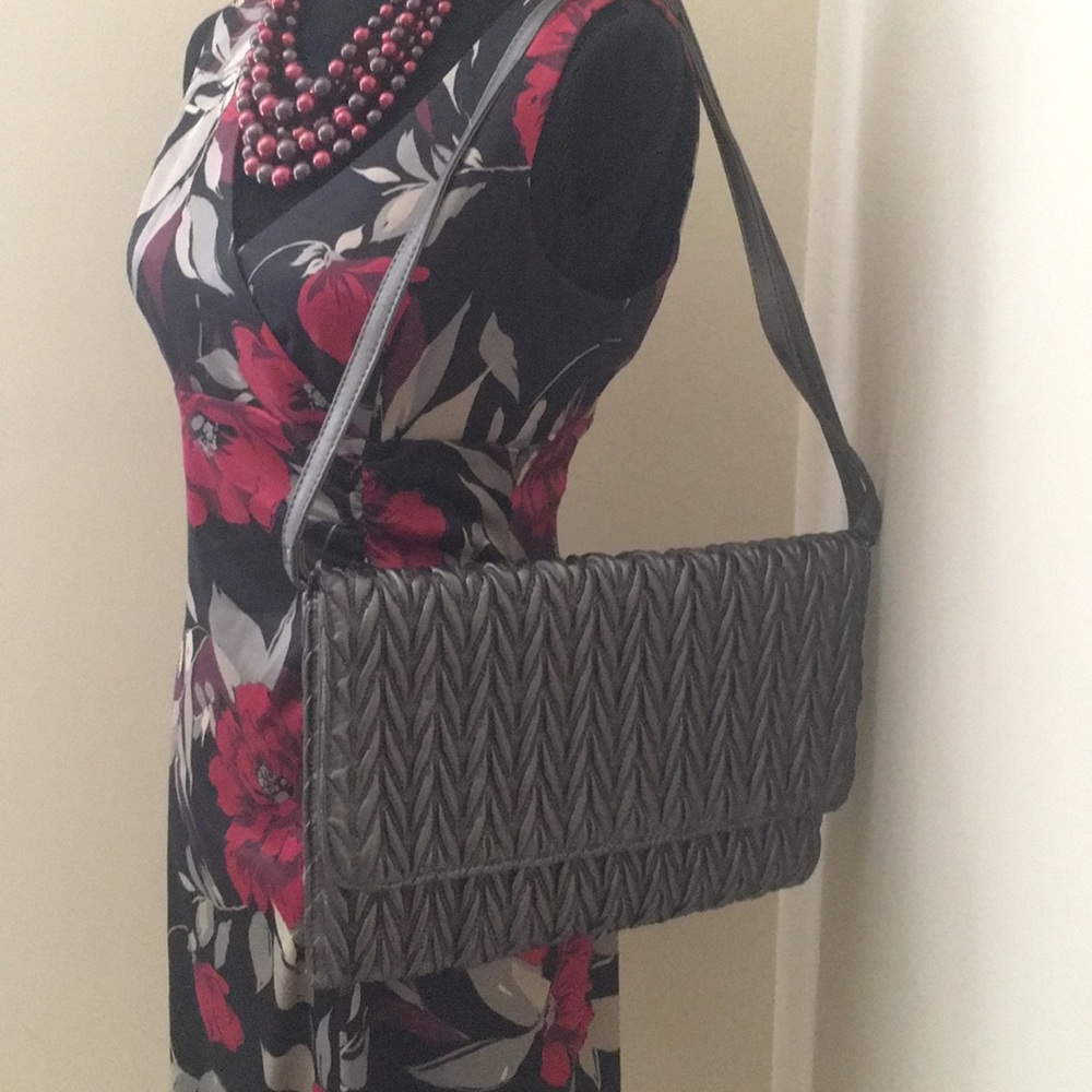 Lovely Charcoal Clutch/Shoulder Bag - Picture 5 of 5